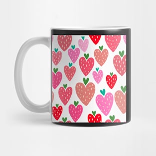 Strawberry hearts Mug